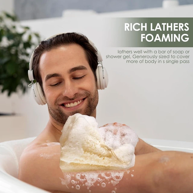 Alt view image 4 of 7 - Natural Egyptian Loofah Body Scrubber for Exfoliating Showers
