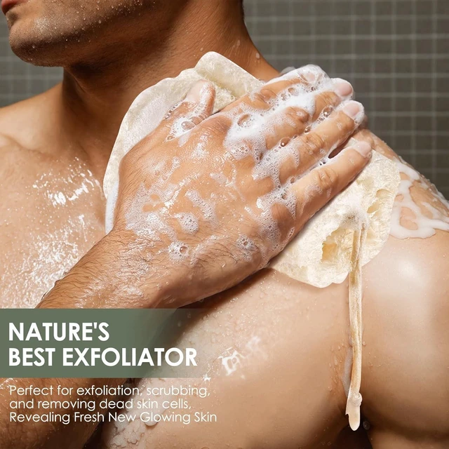 Alt view image 5 of 7 - Natural Egyptian Loofah Body Scrubber for Exfoliating Showers