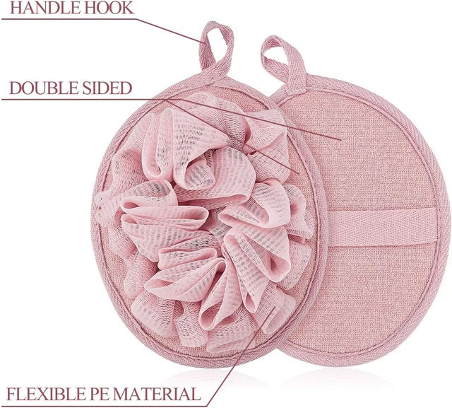 Alt view image 3 of 7 - 6 Pcs Mesh Shower Pouf Sponge Ball Exfoliating Body Scrubber Glove Flower Bath Ball