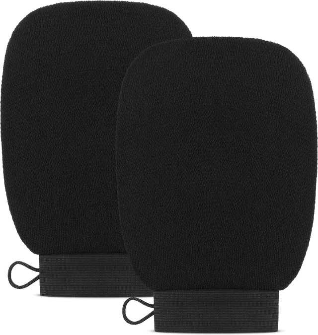 Main image of Pair, Exfoliating Glove Body Scrubber Mitt for Shower