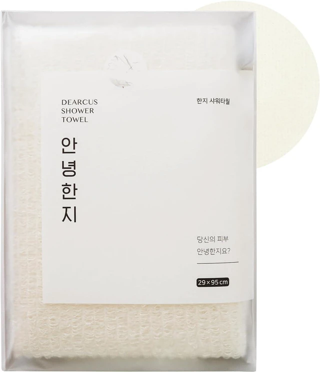 Main image of Korean Traditional Hanji Body Scrub Towel for Gentle Exfoliation