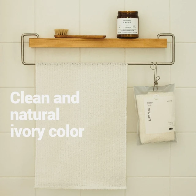 Alt view image 5 of 7 - Korean Traditional Hanji Body Scrub Towel for Gentle Exfoliation