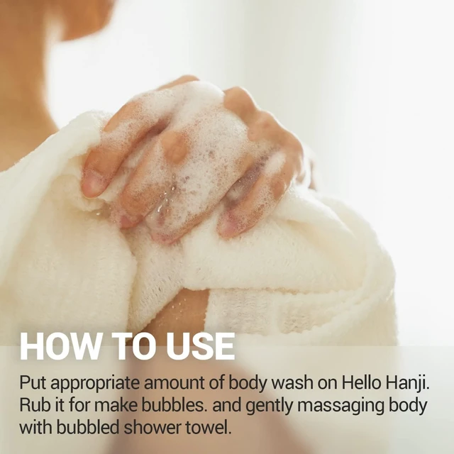 Alt view image 6 of 7 - Korean Traditional Hanji Body Scrub Towel for Gentle Exfoliation