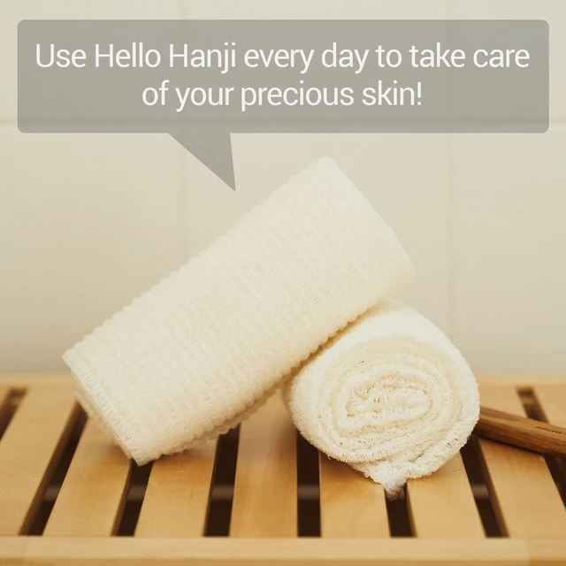 Alt view image 7 of 7 - Korean Traditional Hanji Body Scrub Towel for Gentle Exfoliation