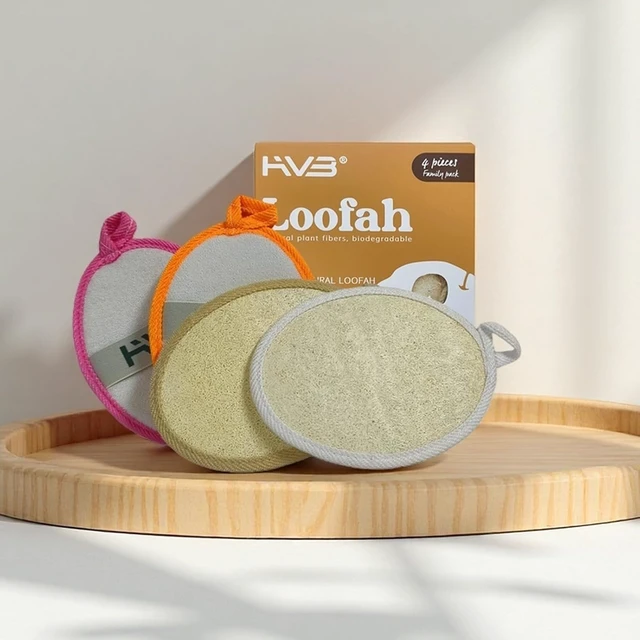 Alt view image 2 of 7 - Pure Natural Loofah Body & Face Scrubber for Unisex Bathing