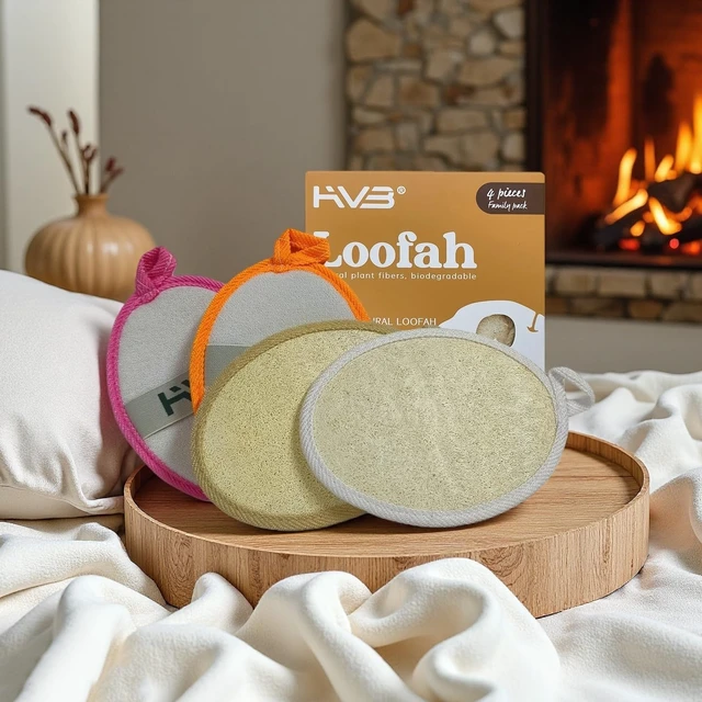 Alt view image 3 of 7 - Pure Natural Loofah Body & Face Scrubber for Unisex Bathing