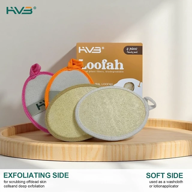 Alt view image 6 of 7 - Pure Natural Loofah Body & Face Scrubber for Unisex Bathing