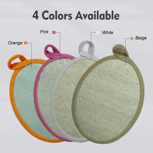 Alt view image 7 of 7 - Pure Natural Loofah Body & Face Scrubber for Unisex Bathing