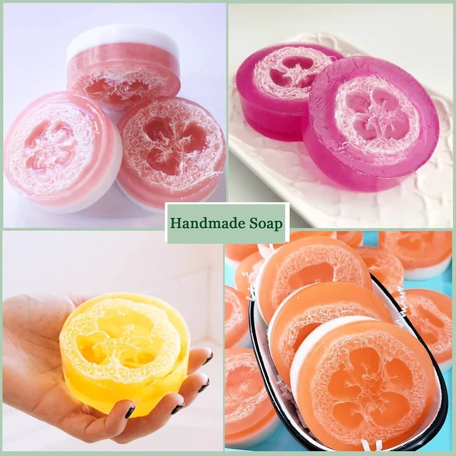 Alt view image 2 of 7 - Organic Natural Loofah Rounds for DIY Soap Crafting