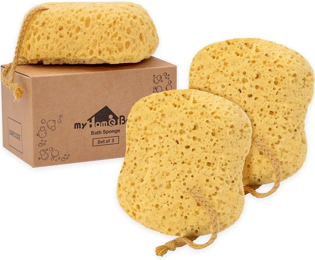 Main image of Foam Loofah Bath Sponge for Body Shower Curvy Design