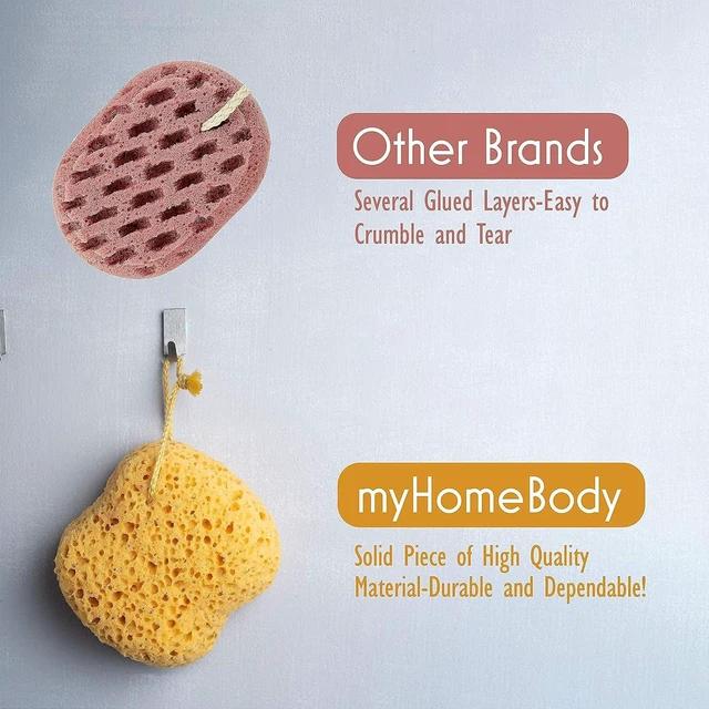 Alt view image 7 of 7 - Foam Loofah Bath Sponge for Body Shower Curvy Design