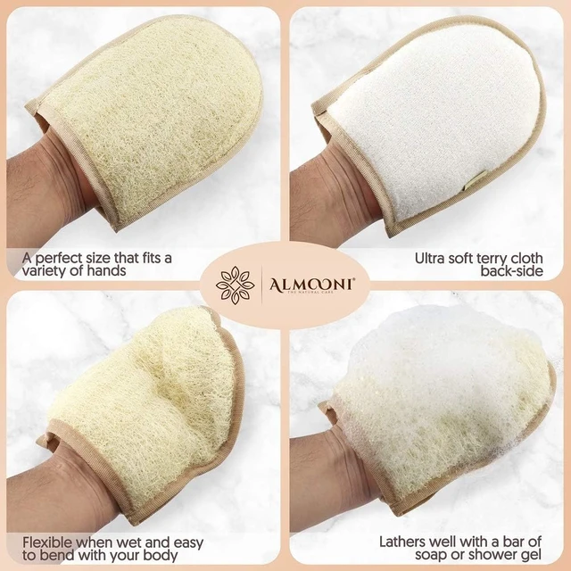 Alt view image 3 of 7 - Natural Loofah Body Scrubber for Men & Women