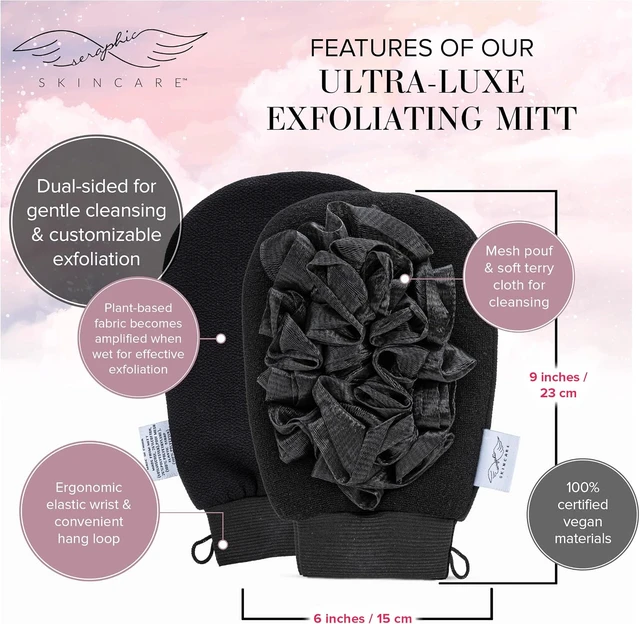Alt view image 3 of 7 - Premium Korean Deep Cleansing Body Scrubber & Mesh Bath Gloves