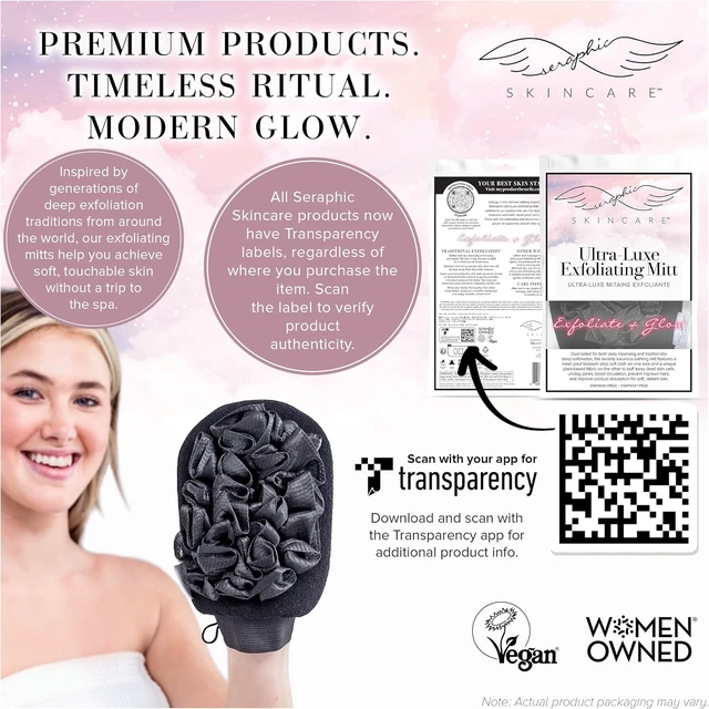 Alt view image 5 of 7 - Premium Korean Deep Cleansing Body Scrubber & Mesh Bath Gloves