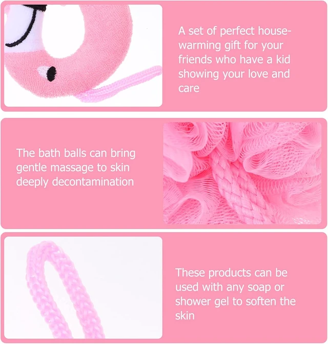 Alt view image 3 of 7 - Kids Flamingo Bath Sponge