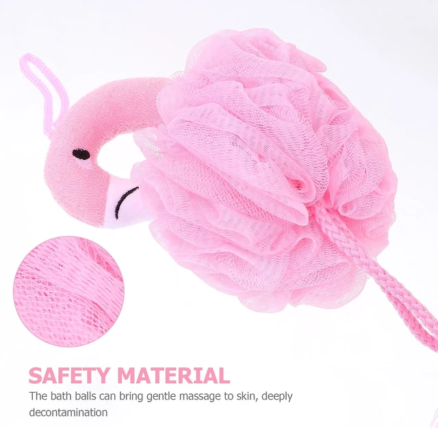 Alt view image 7 of 7 - Kids Flamingo Bath Sponge