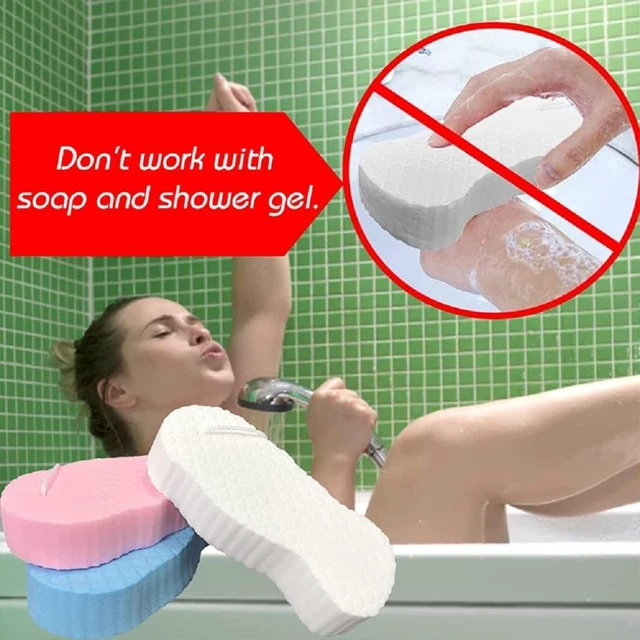 Alt view image 4 of 7 - Skin Friendly and Reusable for Adults Children and Pregnant Women, 3D Super Soft Body Scrubber, 3 Pcs Magic Exfoliating Bath Sponge