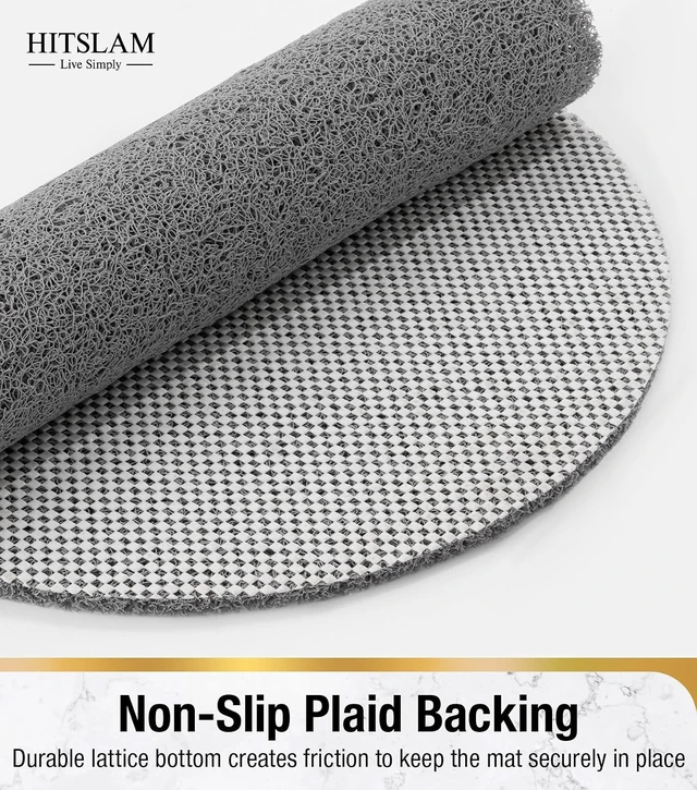 Alt view image 4 of 7 - Non-Slip Oval Loofah Bath Mat