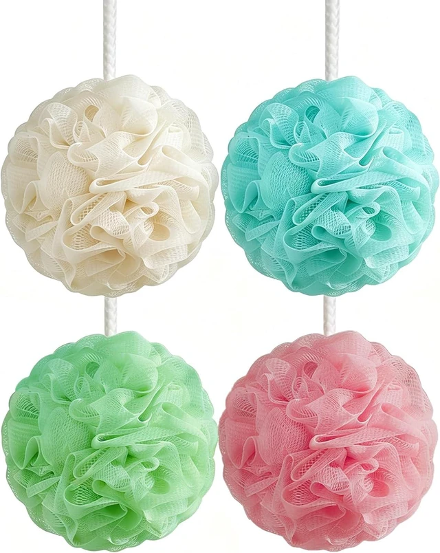 Main image of Natural Luffa Body Scrubber Gentle Exfoliating Bath Sponge for Adults & Kids