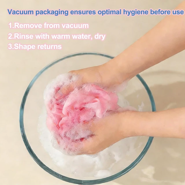 Alt view image 4 of 7 - Natural Luffa Body Scrubber Gentle Exfoliating Bath Sponge for Adults & Kids