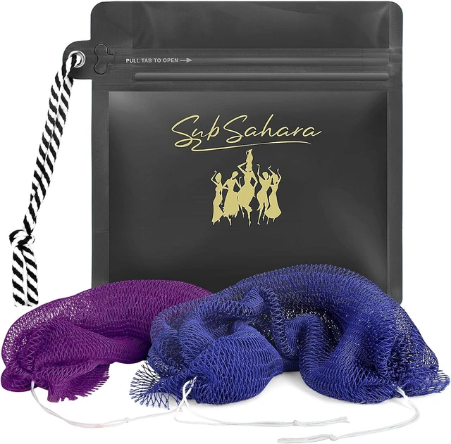 Main image of 2-Pack, African Net Sponge Body & Back Scrubber