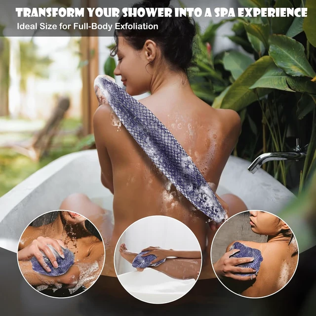 Alt view image 5 of 7 - 2-Pack, African Net Sponge Body & Back Scrubber