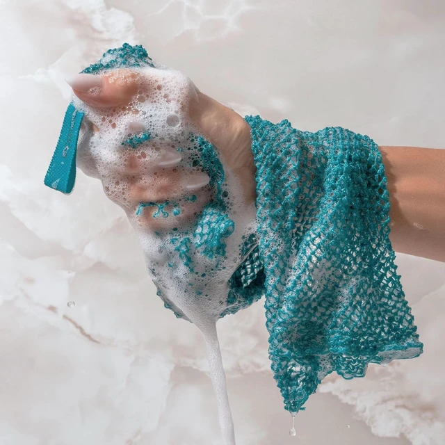 Alt view image 7 of 7 - African Exfoliating Bath Sponge Body Scrubber Net