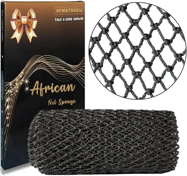 Main image of Genuine African Net Sponge Body Back Exfoliating Loofah Scrubber