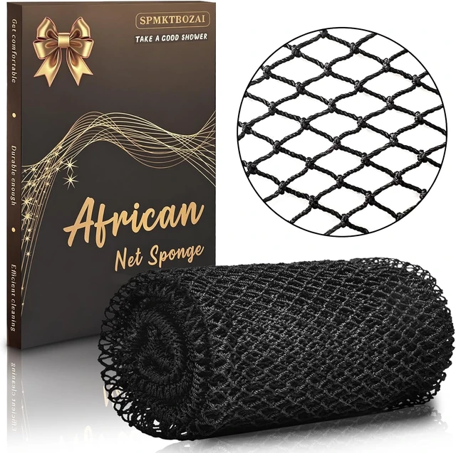 Alt view image 2 of 7 - Genuine African Net Sponge Body Back Exfoliating Loofah Scrubber