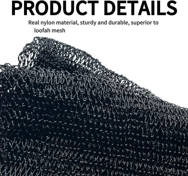 Alt view image 3 of 7 - Genuine African Net Sponge Body Back Exfoliating Loofah Scrubber