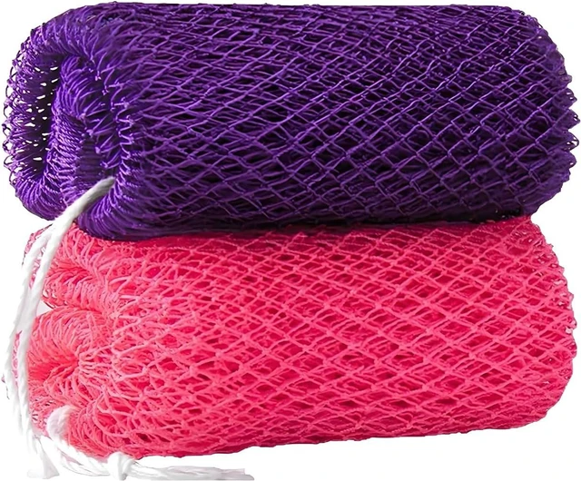 Main image of Genuine African Net Sponge Exfoliating Back Scrubber Bath Loofah Gentle Body Washcloth for All Skin Types