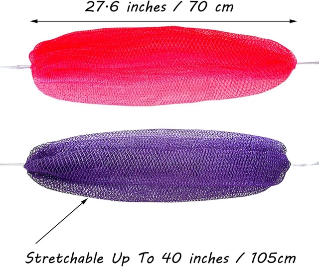 Alt view image 2 of 7 - Genuine African Net Sponge Exfoliating Back Scrubber Bath Loofah Gentle Body Washcloth for All Skin Types