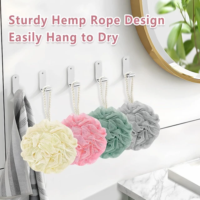 Alt view image 3 of 7 - Rnoafmu Exfoliating Shower Loofah Bath Sponge Body Scrubber