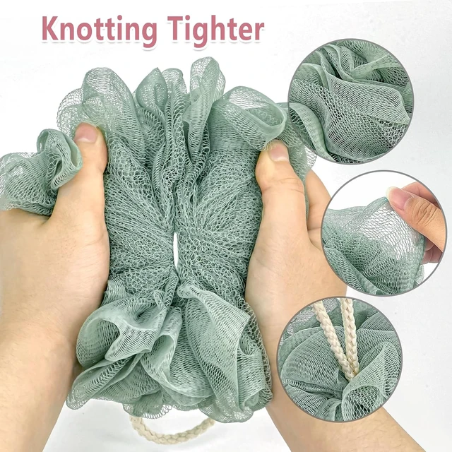 Alt view image 4 of 7 - Rnoafmu Exfoliating Shower Loofah Bath Sponge Body Scrubber