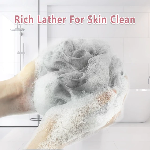 Alt view image 5 of 7 - Rnoafmu Exfoliating Shower Loofah Bath Sponge Body Scrubber