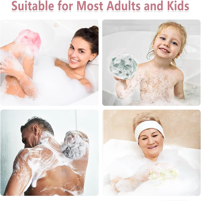 Alt view image 6 of 7 - Rnoafmu Exfoliating Shower Loofah Bath Sponge Body Scrubber