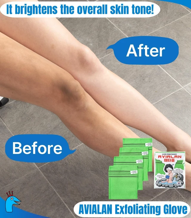 Alt view image 3 of 7 - Korean Exfoliating Body Glove Loofah Scrubber for Face Lip Back Foot Dry Brushing Skin Care