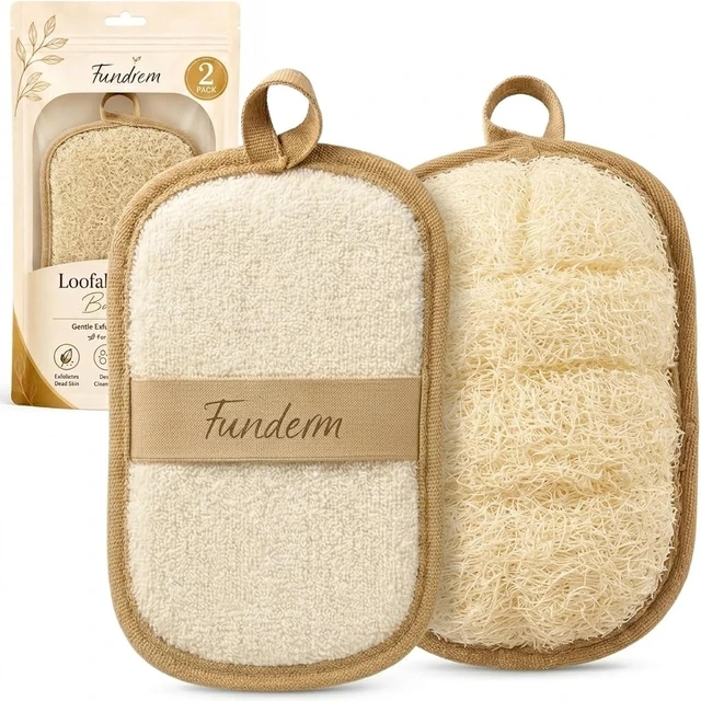 Main image of Natural Loofah Body Exfoliator Sponge for Shower