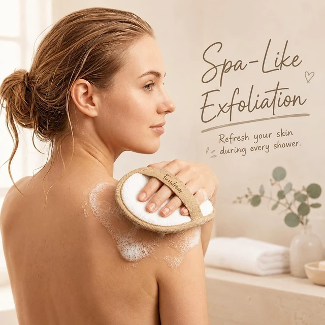 Alt view image 4 of 7 - Natural Loofah Body Exfoliator Sponge for Shower