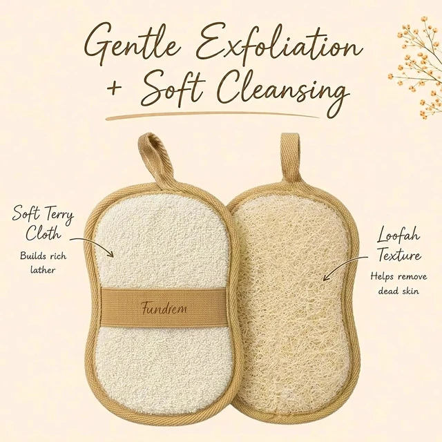 Alt view image 7 of 7 - Natural Loofah Body Exfoliator Sponge for Shower