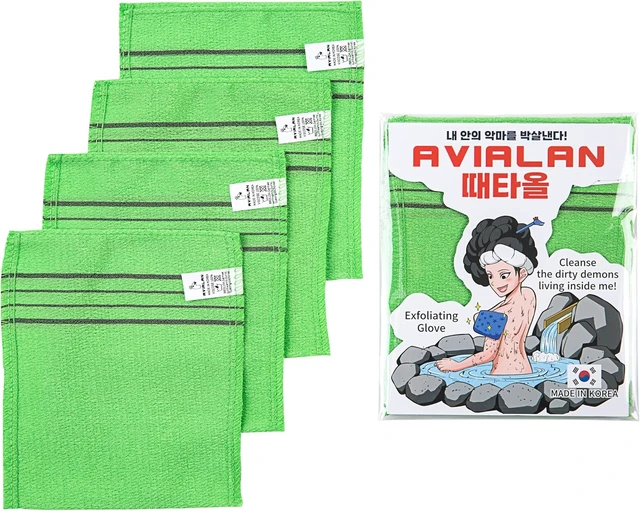 Alt view image 7 of 7 - Korean Exfoliating Body Glove Loofah Scrubber for Face Lip Back Foot Dry Brushing Skin Care