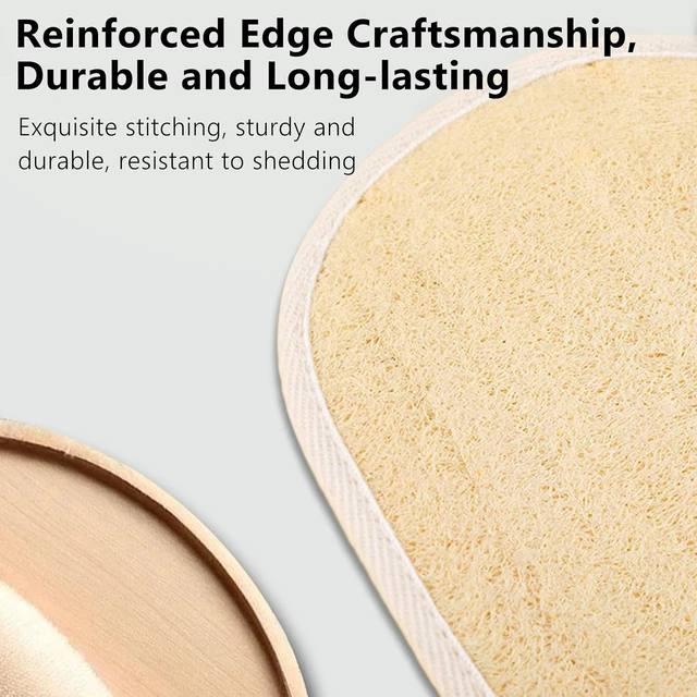 Alt view image 6 of 7 - Natural Egyptian Loofah Exfoliating Gloves for Face and Body Deep Cleansing Scrubber