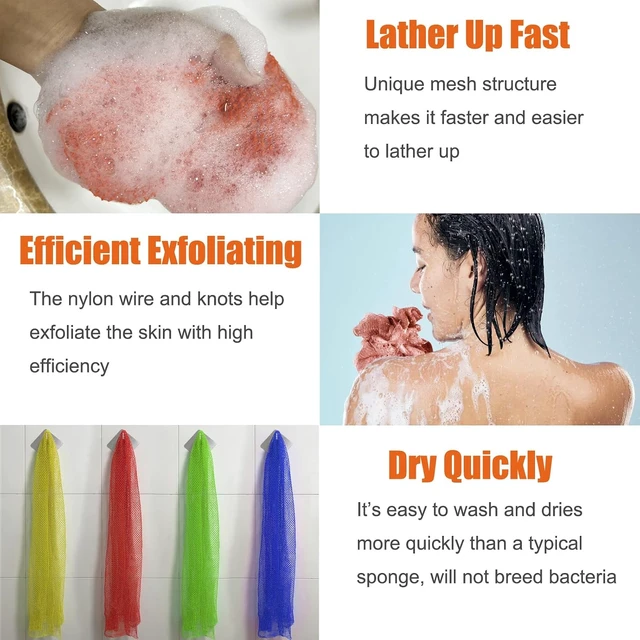 Alt view image 3 of 6 - Unifab Authentic African Net Sponge Exfoliating Bath Scrubber Wash Cloth Body Shower Loofah