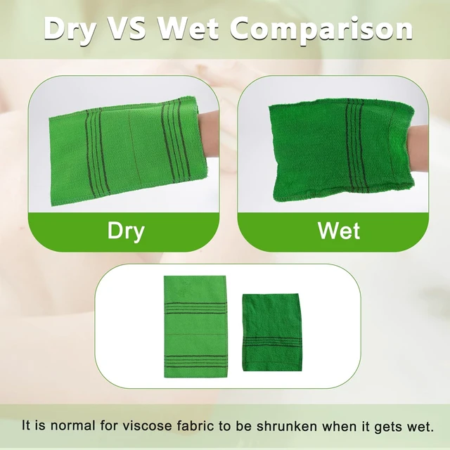 Alt view image 5 of 7 - Removes Dirt and Grease, Korean Exfoliating Mitt Set for Gentle Body Scrubbing and Skin Cleansing