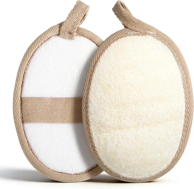Main image of Natural Loofah Body Exfoliating Scrubber Sponge for Bathing