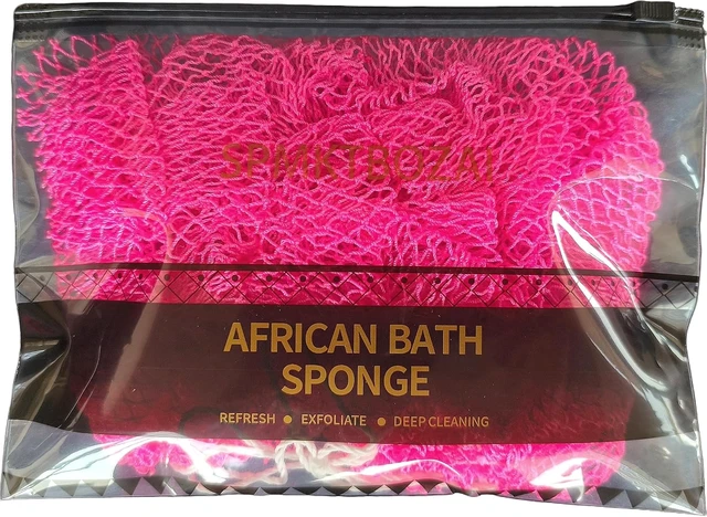 Alt view image 2 of 7 - Bathing Care Accessory, Back Cleaning Washcloth for Shower, Exfoliating Loofah Body Scrubber, Genuine African Net Sponge