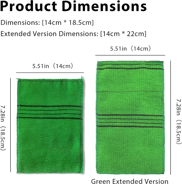 Alt view image 2 of 7 - Korean Style Body Scrub Gloves Set for Gentle Dead Skin Removal and Deep Cleansing