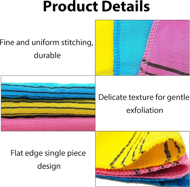 Alt view image 3 of 7 - Korean Style Body Scrub Gloves Set for Gentle Dead Skin Removal and Deep Cleansing
