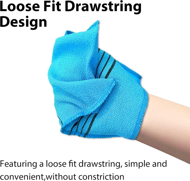Alt view image 5 of 7 - Korean Style Body Scrub Gloves Set for Gentle Dead Skin Removal and Deep Cleansing