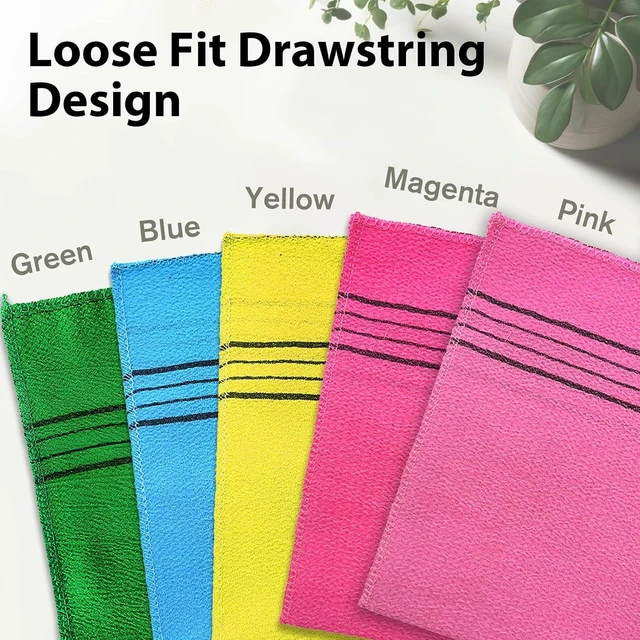 Alt view image 7 of 7 - Korean Style Body Scrub Gloves Set for Gentle Dead Skin Removal and Deep Cleansing